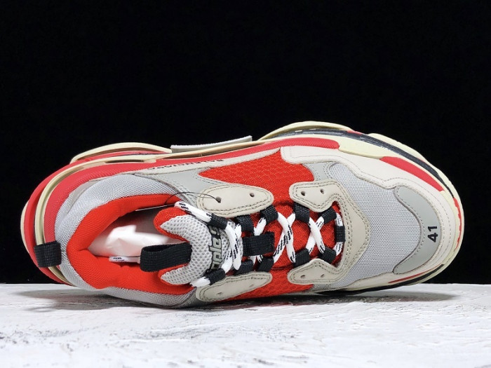 bl triple s trainers clear sole grey glof white 541624 w09oh 1009